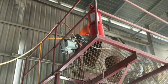 모래 건조기 KV30 210 - 270Kw 폐기물 모터 오일 연장기 재활용 타이어 오일을 사용하는 더러운 오일 연장기