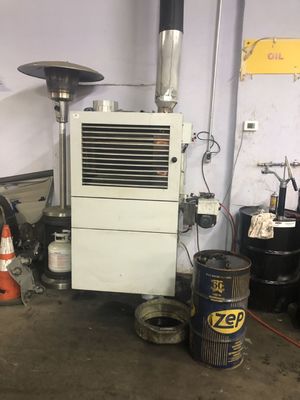 영국에서 인기 있는 120kW 휴대용 폐기물 오일 히터 100L 오일 탱크